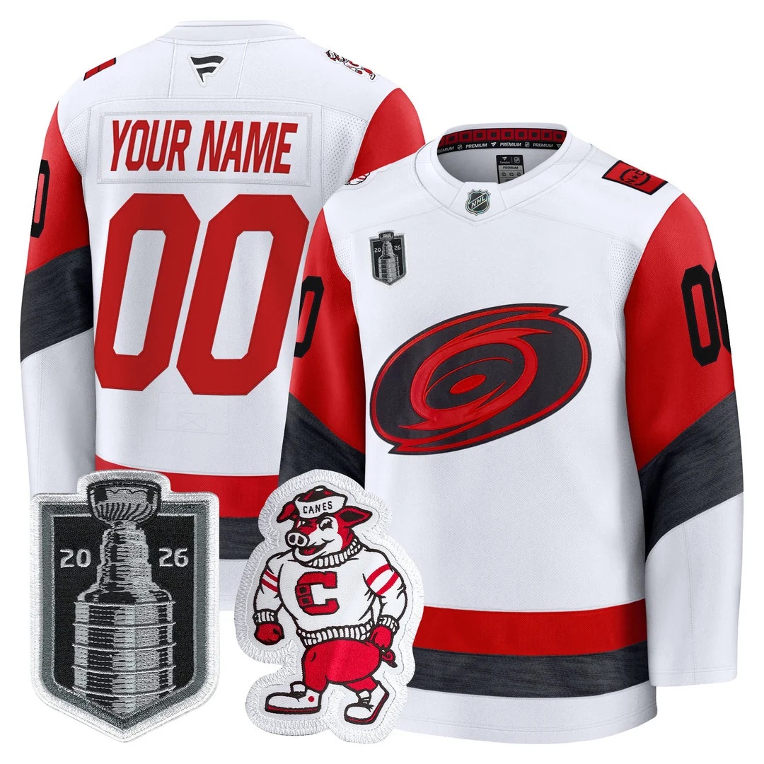 Carolina Hurricanes 2026 Stanley Cup Patch Premium Custom Jersey