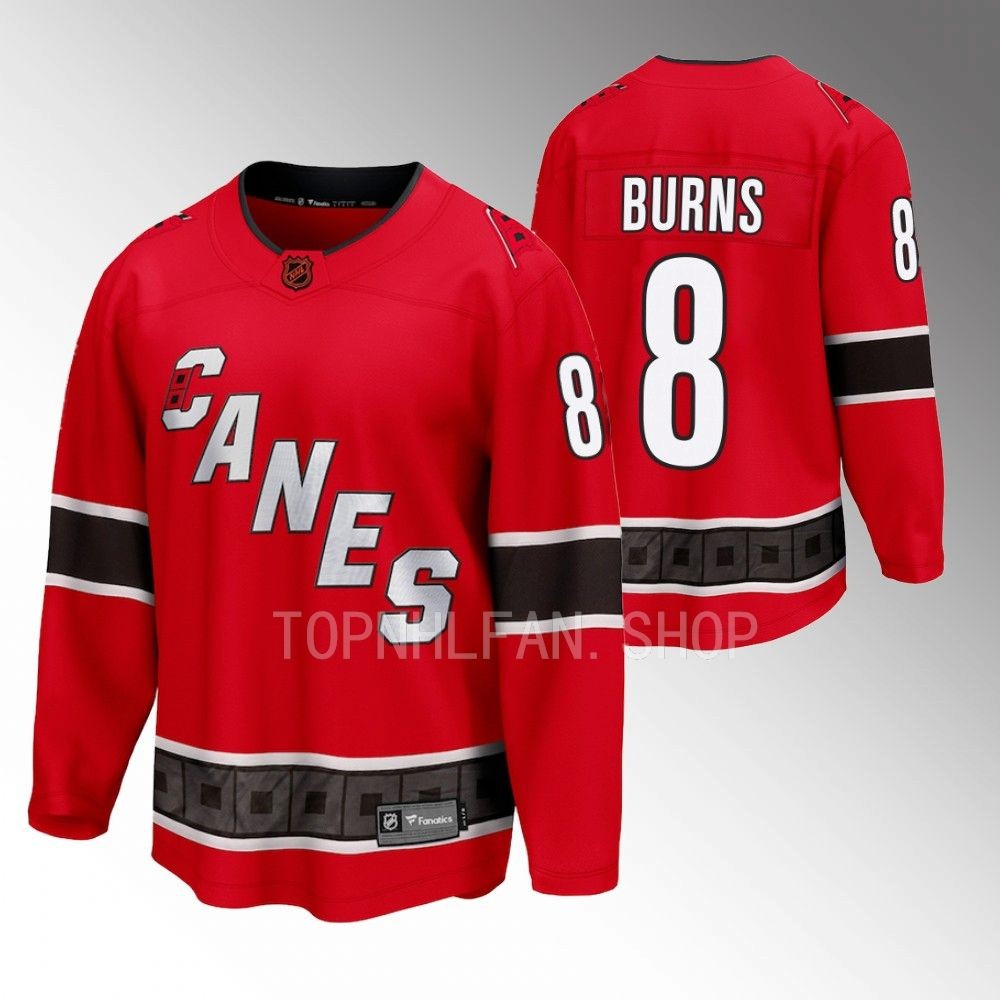 Carolina Hurricanes Brent Burns Red 2022 Special Edition 2.0 Breakaway Retro Jersey