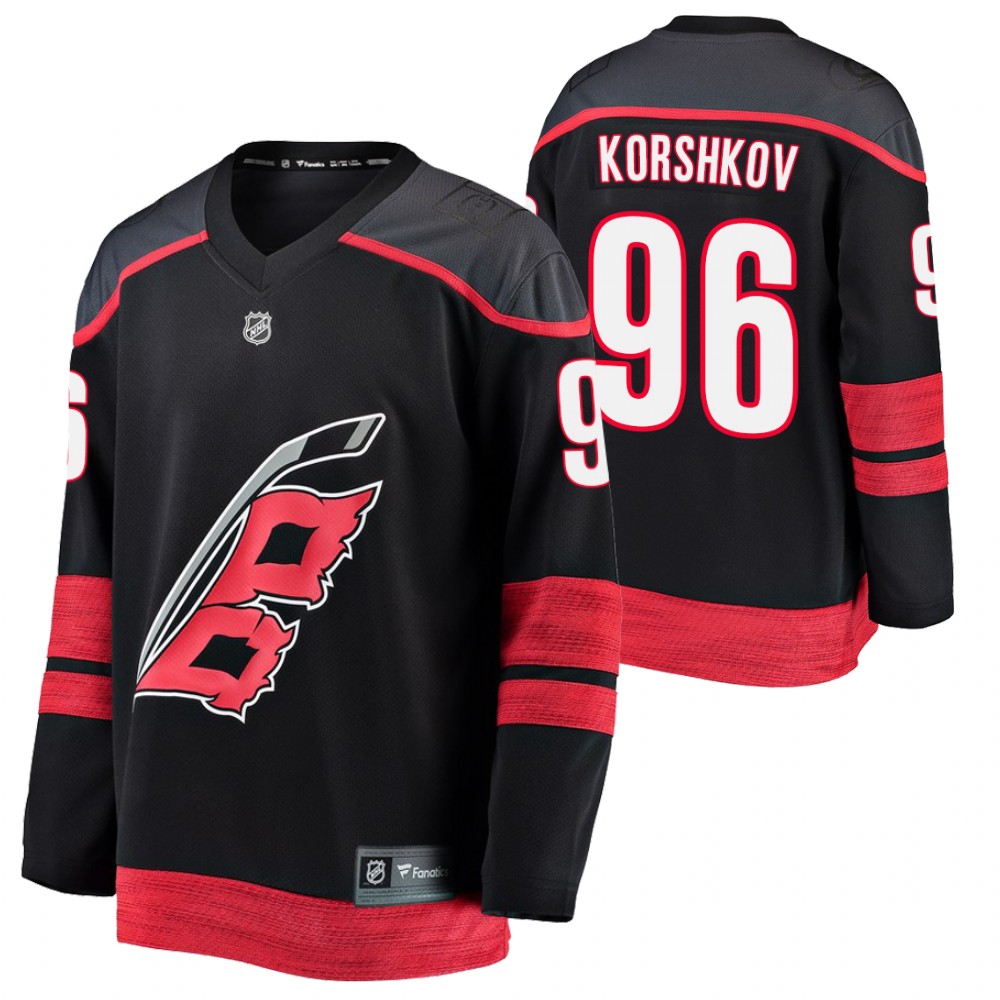 Carolina Hurricanes Egor Korshkov Black Alternate Breakaway Player Jersey