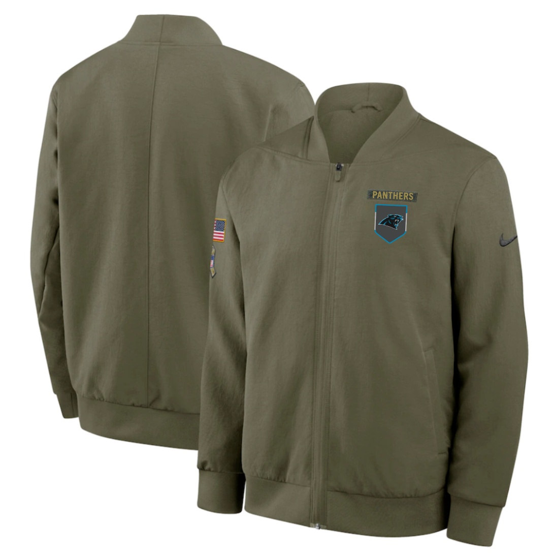 Carolina Panthers  2025 Salute to Service Limited Football Stitched jacket  Jersey