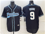Carolina Panthers #9 Bryce Young Black Baseball Jersey