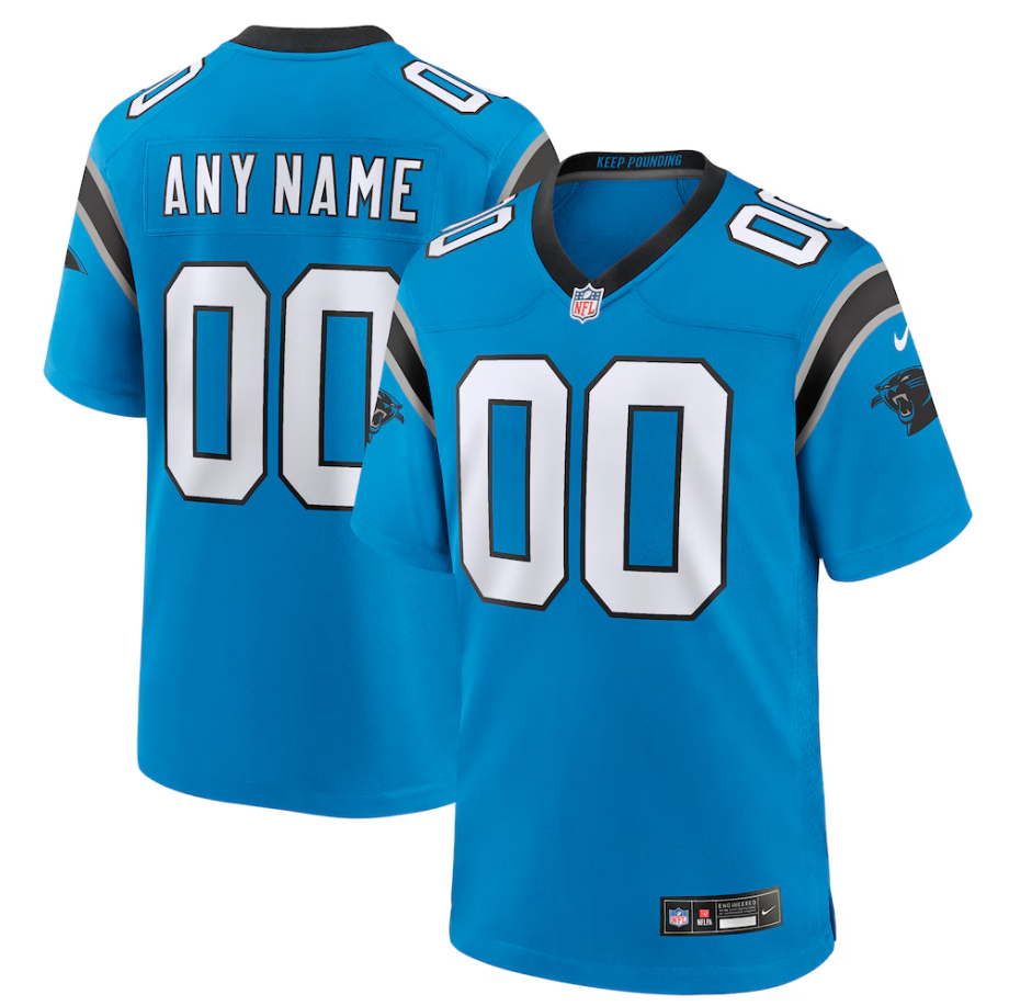 Carolina Panthers Nike Alternate Custom Game Jersey