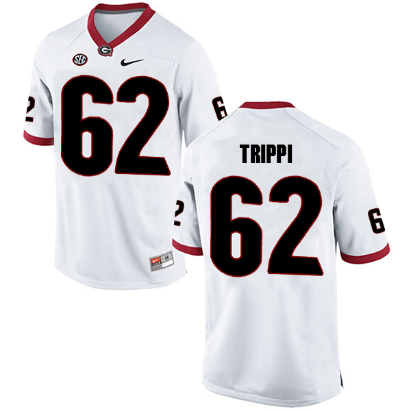 Charley Trippi Georgia Bulldogs Men's Jersey - #62 NCAA White Limited Away