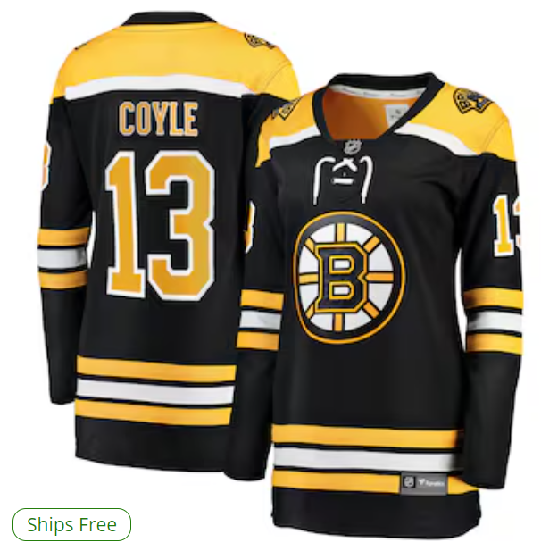 Charlie Coyle Boston Bruins Fanatics Women's Home Breakaway Jersey - Black