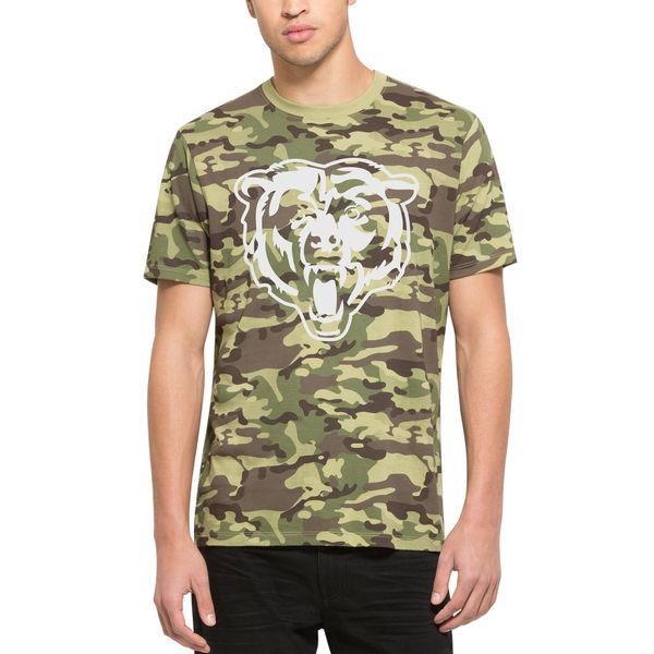Chicago Bears Fresh Team Logo Camo Men's Short Sleeve T-Shirt