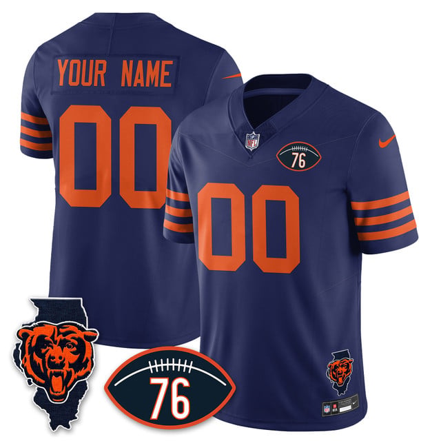 Chicago Bears Honor Steve McMichael Custom Jersey THROWBACK