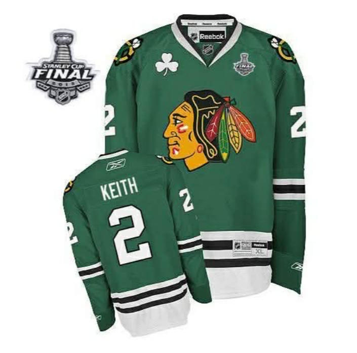 Chicago Blackhawks 2 KEITH GREEN HOCKEY JERSEY