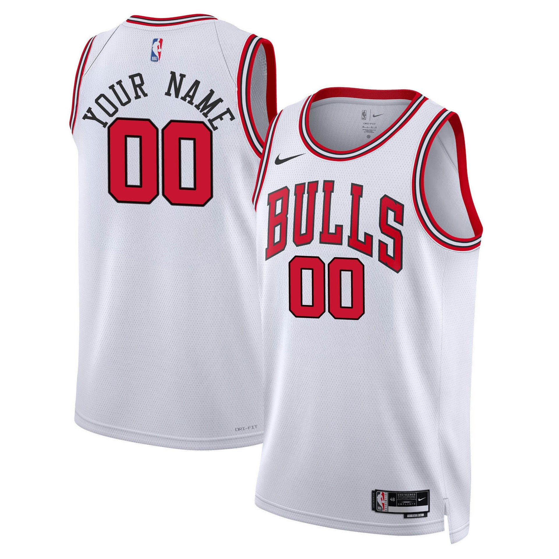 Chicago Bulls 2025 Limited Custom Jersey white