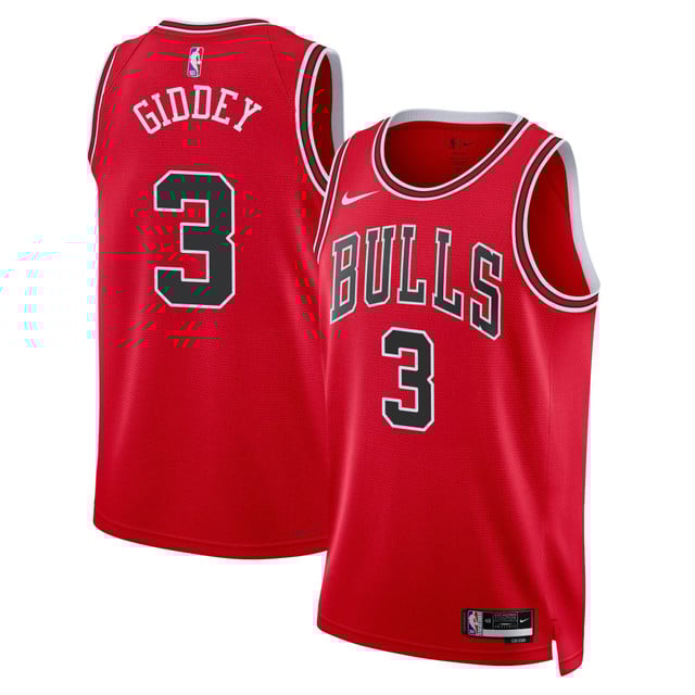 Chicago Bulls 2025 Limited Jersey #3 Josh Giddey