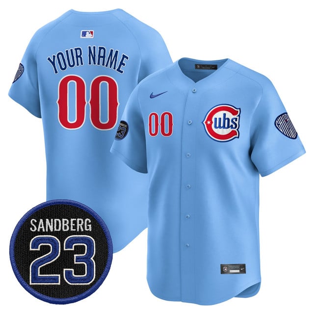 Chicago Cubs 'Ryne Sandberg Tribute' Vapor Premier Limited Custom Jersey V2
