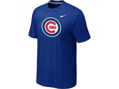 Chicago Cubs NEW Heathered Blue Club Logo T-Shirt