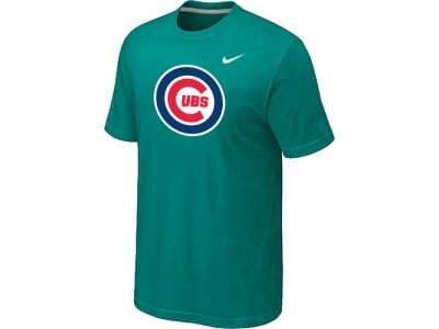 Chicago Cubs NEW Heathered Green Club Logo T-Shirt