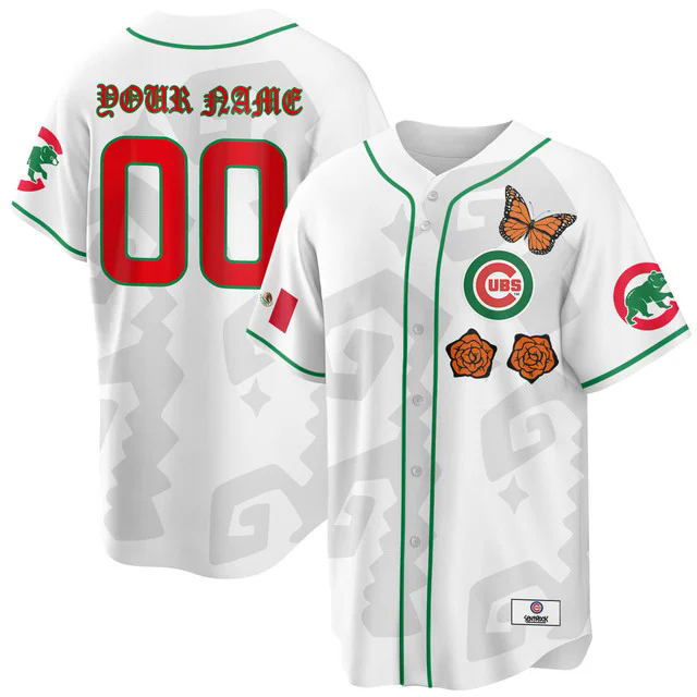 Chicago Cubs Xicago Mexican Heritage Custom Jersey WHITE.webp