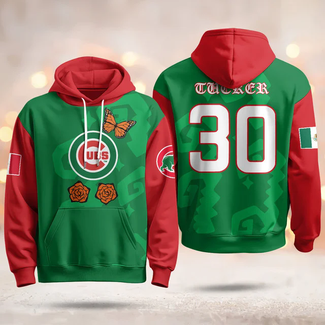 Chicago Cubs Xicago Mexican Heritage Hoodie #30 KYLE TUCKER.webp