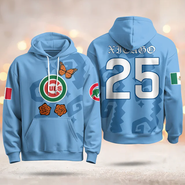 Chicago Cubs Xicago Mexican Heritage Hoodie BLUE #25 XICAGO.webp