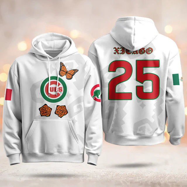Chicago Cubs Xicago Mexican Heritage Hoodie WHITE #25 XICAGO.webp