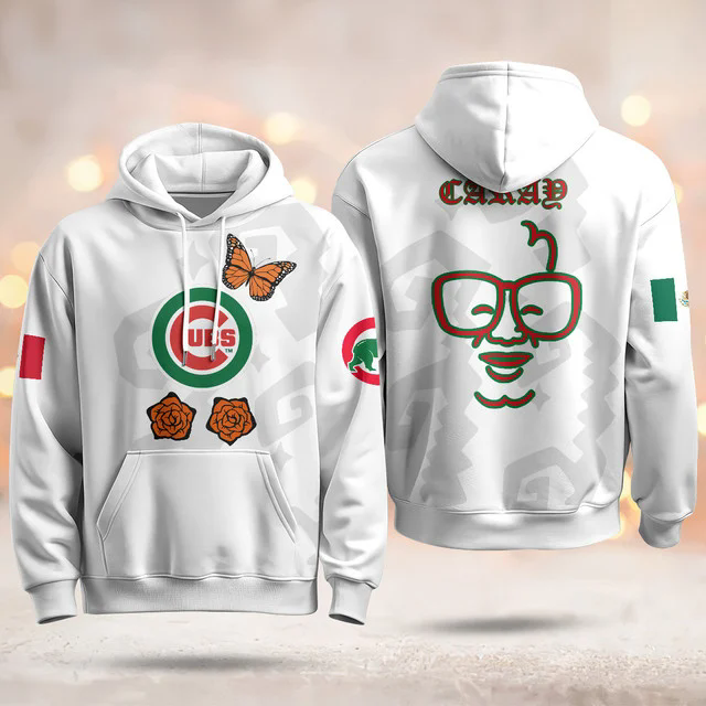 Chicago Cubs Xicago Mexican Heritage Hoodie WHITE HARRY CARAY.webp