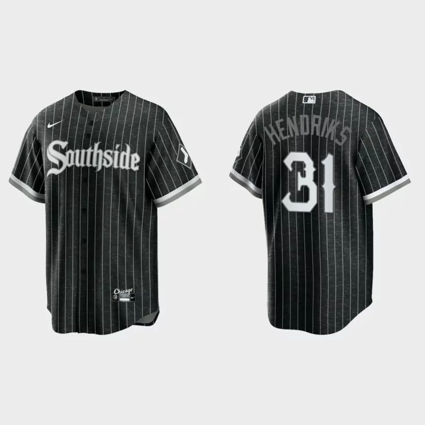 Chicago White Sox #31 Liam Hendriks 2021 City Connect Replica Jersey – Black