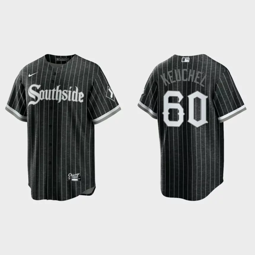 Chicago White Sox #60 Dallas Keuchel 2021 City Connect Replica Jersey – Black