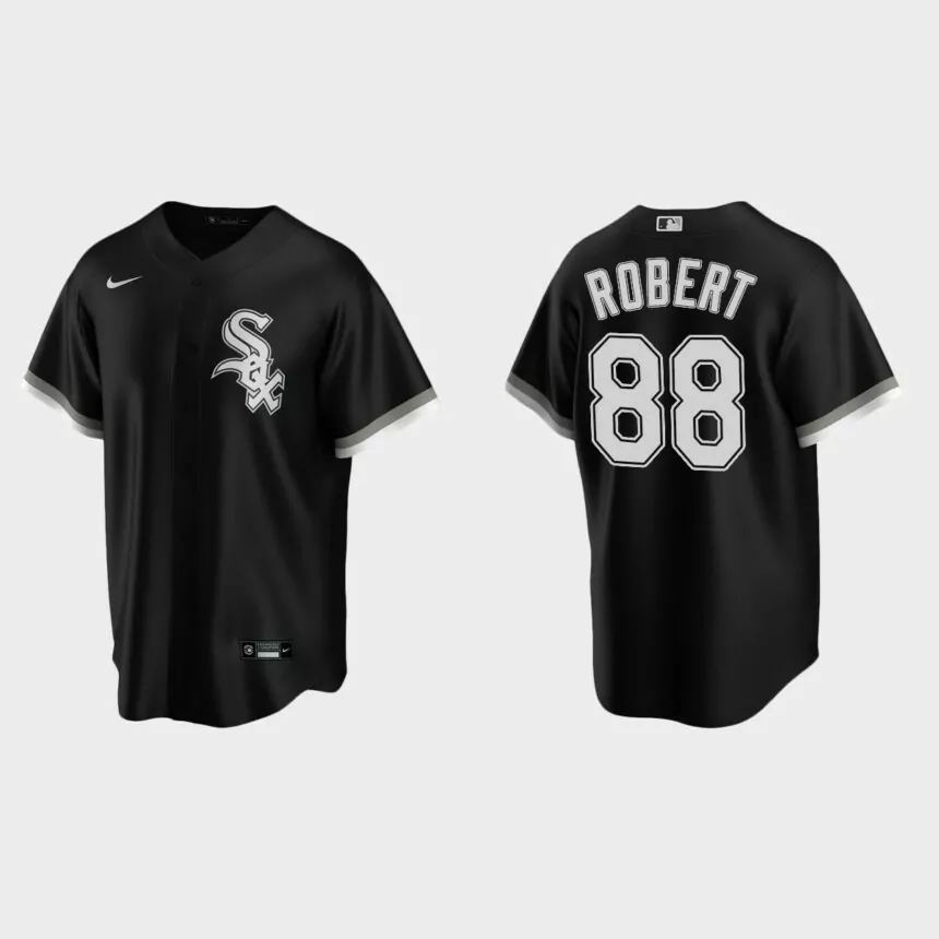 Chicago White Sox #88 Luis Robert 2020 Alternate Replica Team Jersey – Black