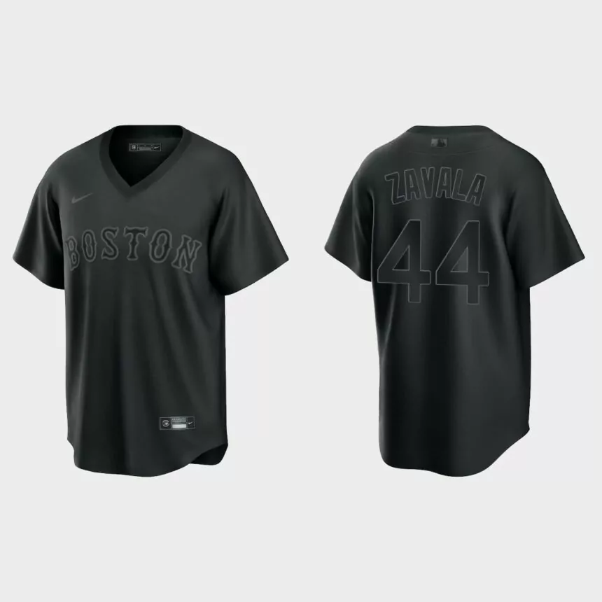 Chicago White Sox Seby Zavala Pitch Black Fashion Replica Jersey – Black