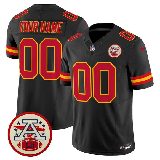 Chiefs 2026 Lamar Hunt Patch Vapor Limited Custom Jersey BLACK