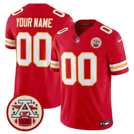 Chiefs 2026 Lamar Hunt Patch Vapor Limited Custom Jersey RED