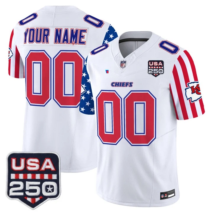 Chiefs America 250 Edition Vapor Limited Custom Jersey