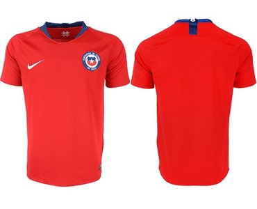 Chile Blank Home Soccer Country Jersey