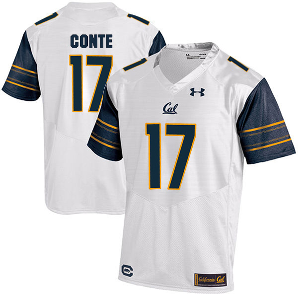 Chris Conte California Golden Bears Men's Jersey - #17 NCAA White Stitched Authentic