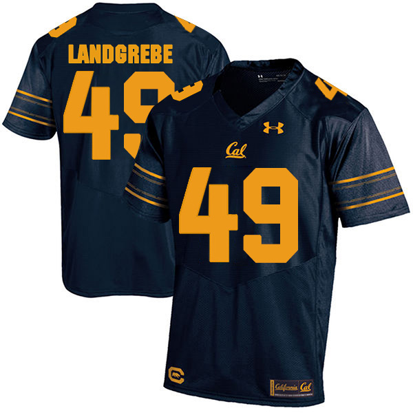 Chris Landgrebe California Golden Bears Men's Jersey - #49 NCAA Navy Blue Stitched Authentic
