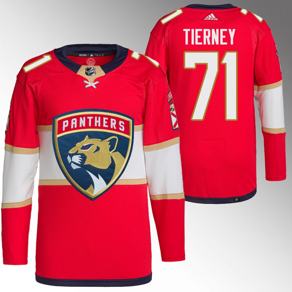 Chris Tierney Florida Panthers Red Primegreen Authentic Home Jersey