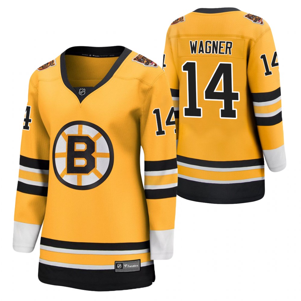 Chris Wagner Boston Bruins 2021 Special Edition Gold Women Jersey