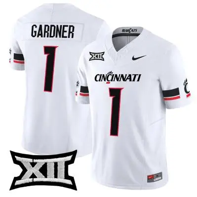 Cincinnati Bearcats #1 Sauce Gardner 2025 PURE White Vapor F.U.S.E.Limited Football Jersey 
