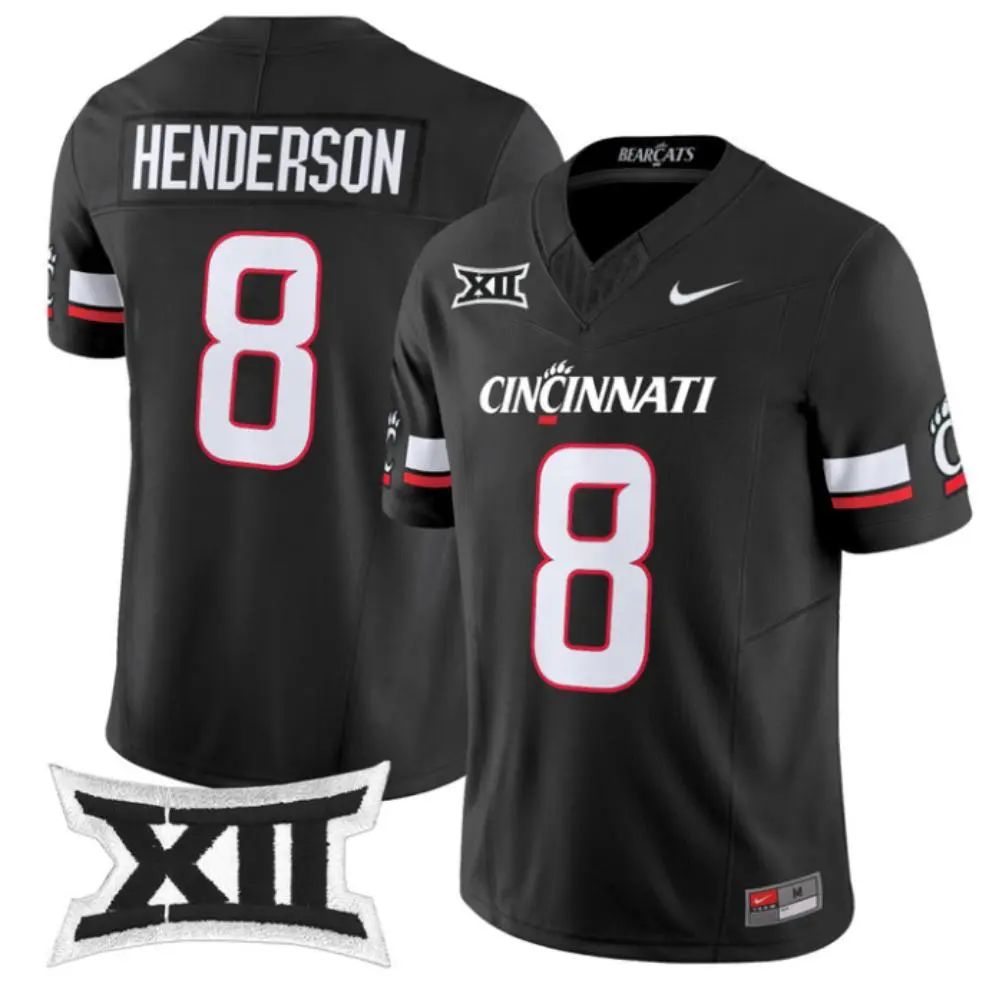 Cincinnati Bearcats #8 Xzavier Henderson 2025 CLASSIC Black Vapor F.U.S.E.Limited Football Jersey 