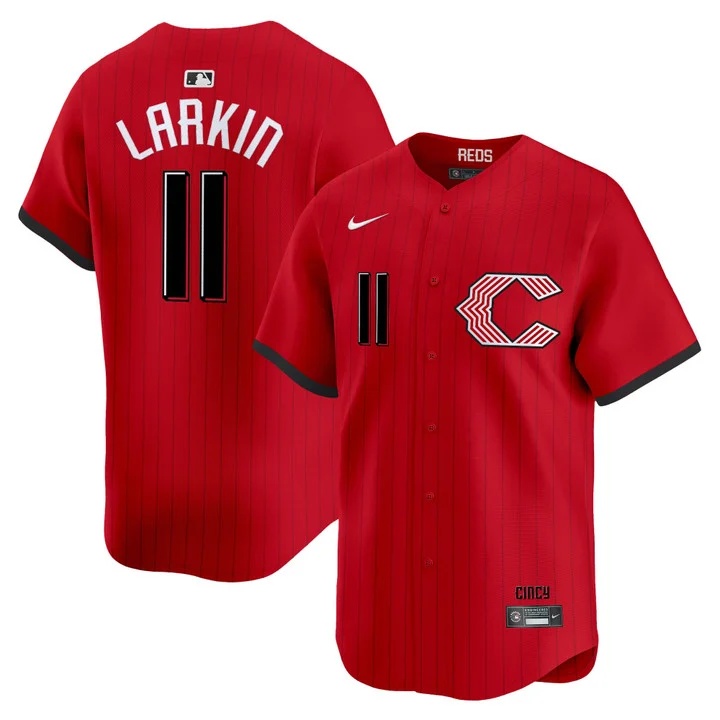 Cincinnati Reds 2026 City Connect Vapor Premier Limited Jersey #11 BARRY LARKIN