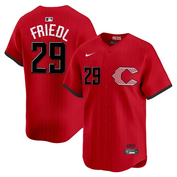 Cincinnati Reds 2026 City Connect Vapor Premier Limited Jersey #29 TJ FRIEDL