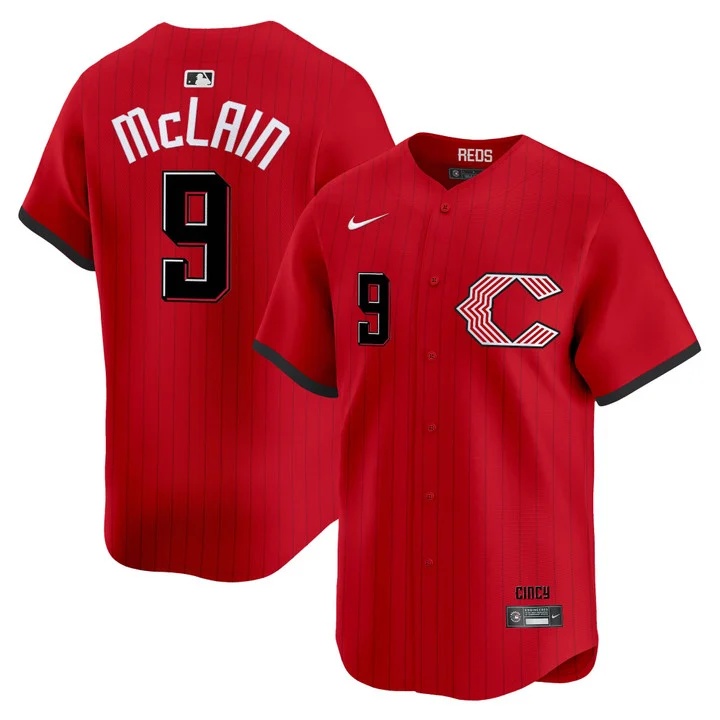 Cincinnati Reds 2026 City Connect Vapor Premier Limited Jersey #9 MATT MCLAIN