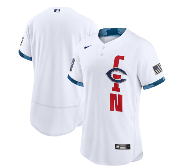 Cincinnati Reds Blank 2021 White All-Star Flex Base Stitched MLB Jersey
