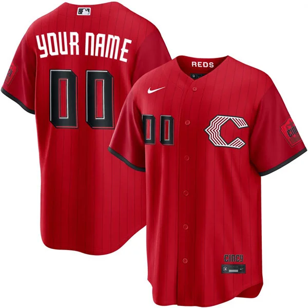 Cincinnati Reds Custom Nike 2026 All-Red City Connect Limited Jersey 