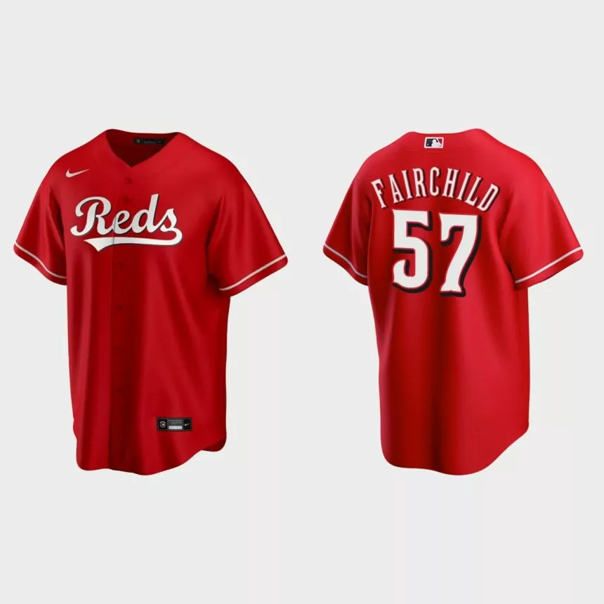 Cincinnati Reds Stuart Fairchild Replica Alternate Jersey – Scarlet