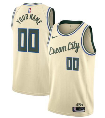 City Edition Cream City Antetokounmpo City Edition Custom Cream City Jersey