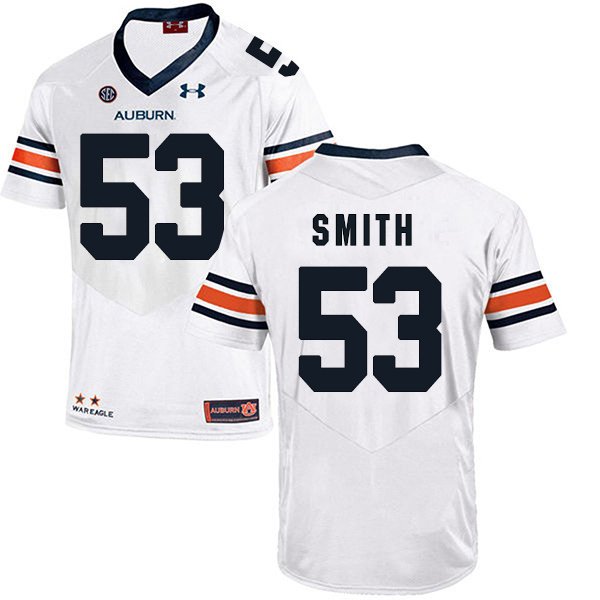 Clarke Smith Auburn Tigers Men's Jersey - #53 NCAA White Stitched Authentic