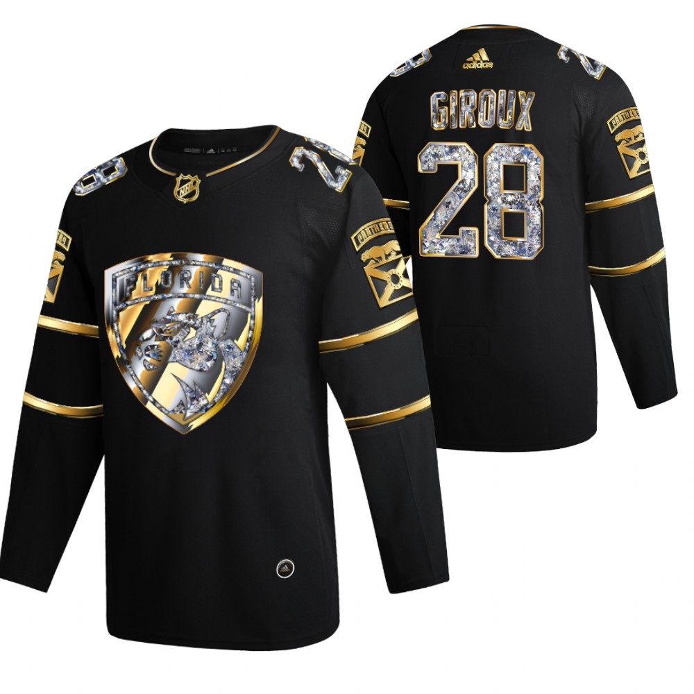 Claude Giroux Panthers #28 Black Diamond Edition 2022 Stanley Cup Playoffs Jersey