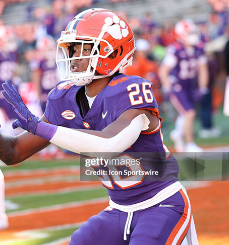 Clemson Tigers #26 Jay Haynes Purple College Football Game Jersey 
