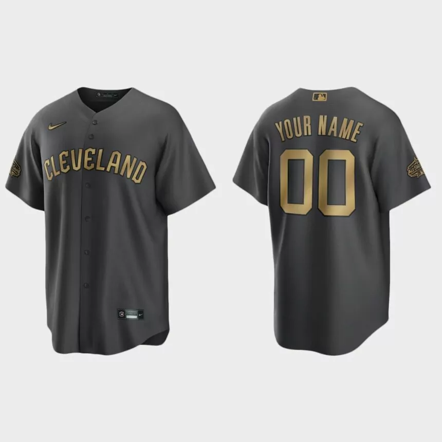 Cleveland Guardians Custom 2022 MLB All-Star Game Replica Jersey – Charcoal