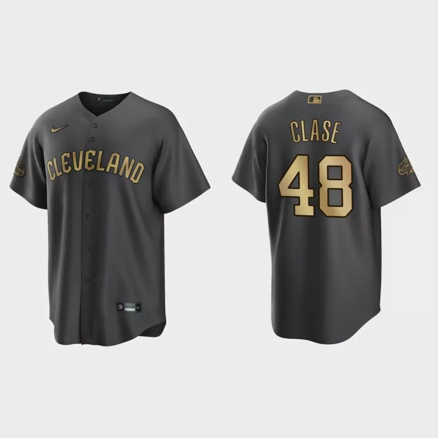 Cleveland Guardians Emmanuel Clase 2022 MLB All-Star Game Replica Jersey – Charcoal