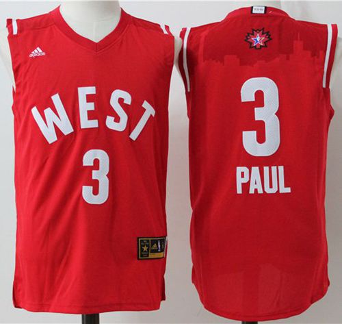 Clippers #3 Chris Paul Red 2016 All Star Stitched NBA Jersey