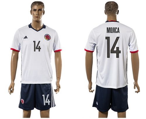 Colombia #20 Moreno Away Soccer Country Jersey