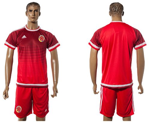 Colombia Blank Away Soccer Country Jersey